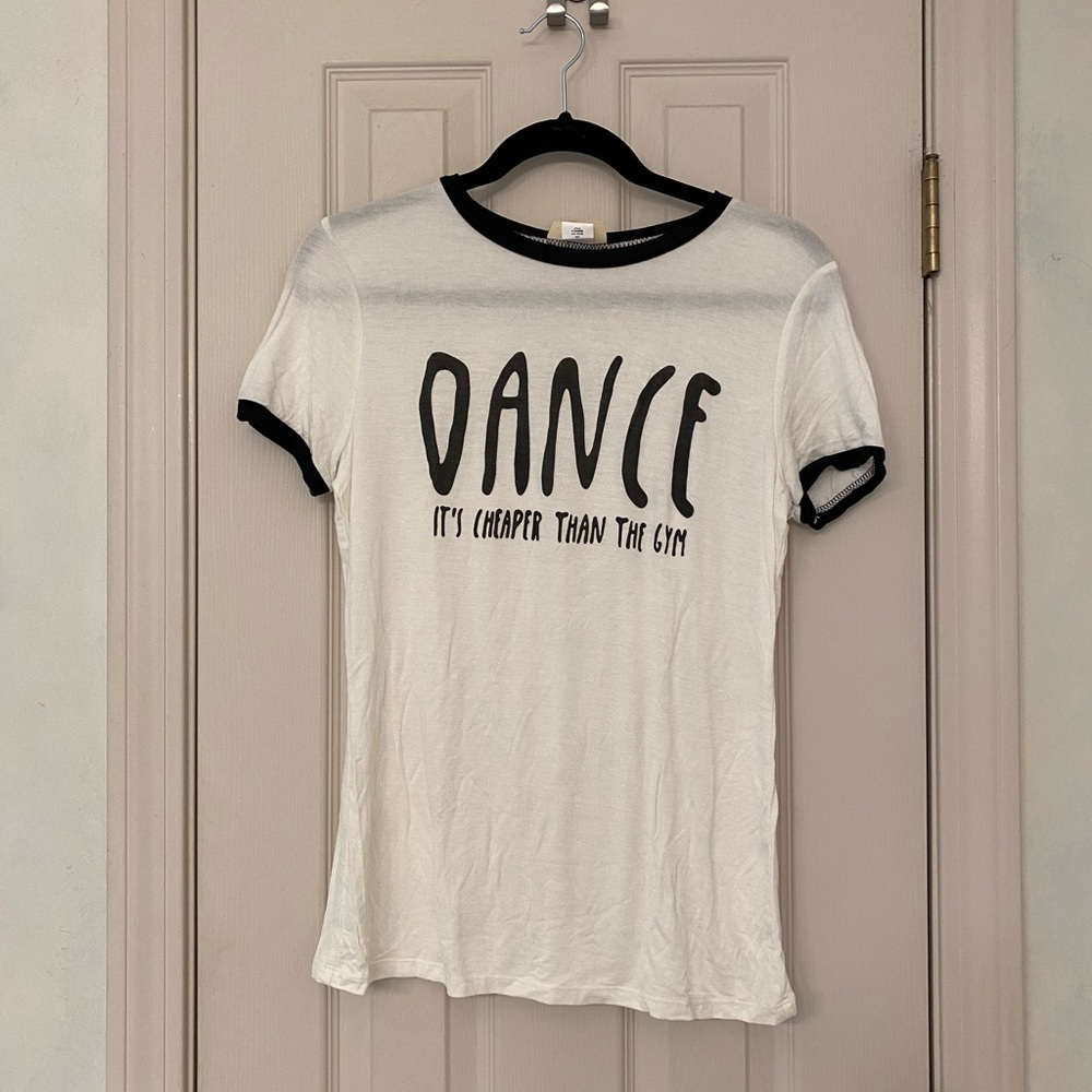 NEW enough about me Dance TShirt size S